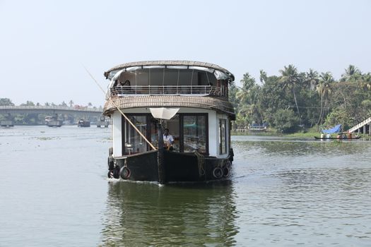 Tourist's Boat Kerala India