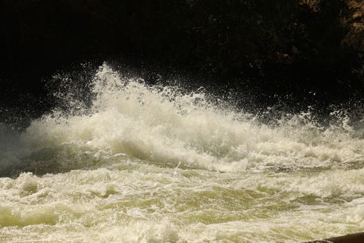 Water Slashes at Dam