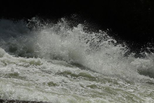 Water Slashes at Dam