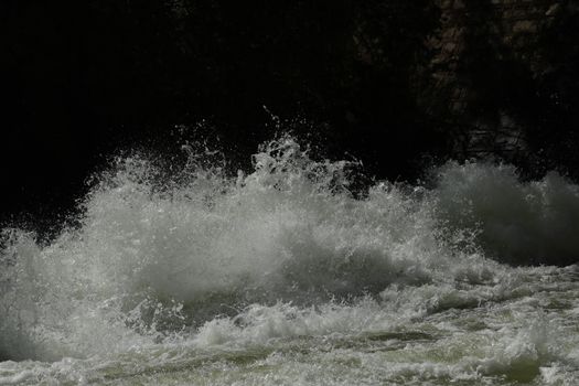 Water Slashes at Dam