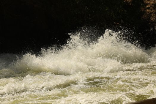 Water Slashes at Dam