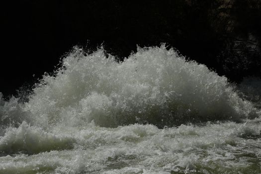 Water Slashes at Dam