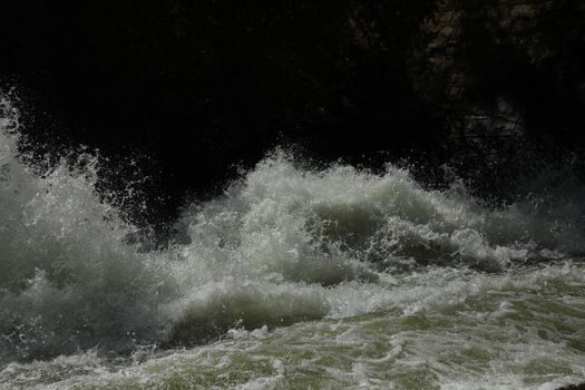 Water Slashes at Dam