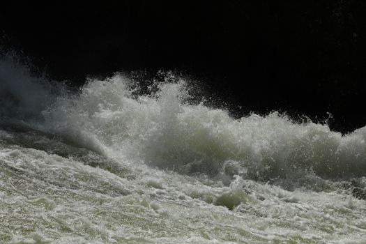 Water Slashes at Dam