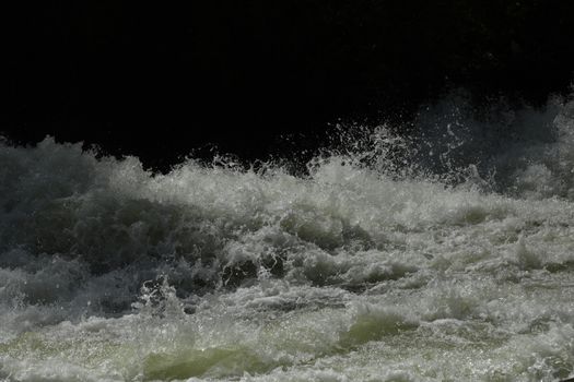 Water Slashes at Dam