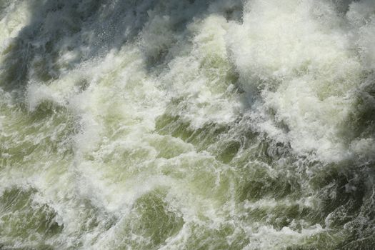 Water Slashes at Dam