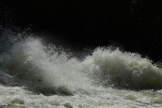 Water Slashes at Dam