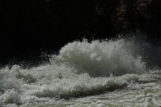 Water Slashes at Dam