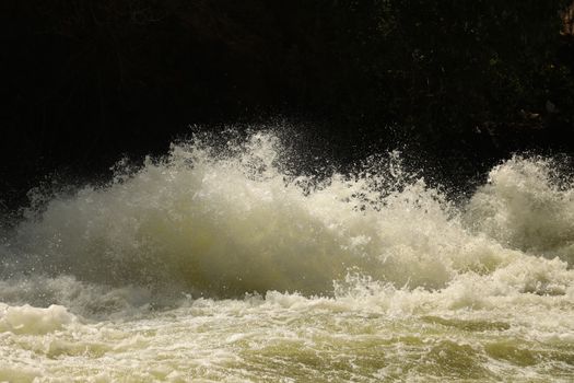 Water Slashes at Dam
