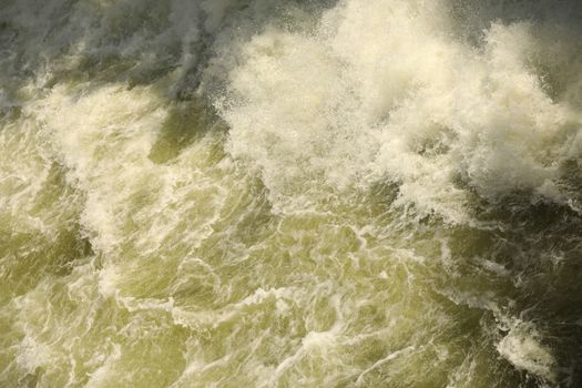 Water Slashes at Dam