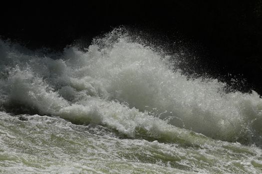 Water Slashes at Dam
