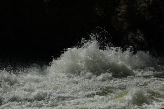 Water Slashes at Dam