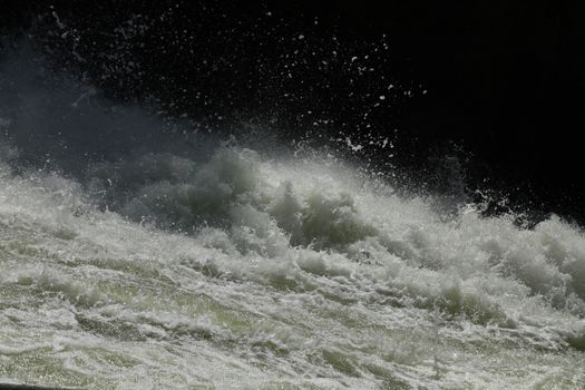 Water Slashes at Dam