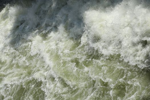 Water Slashes at Dam