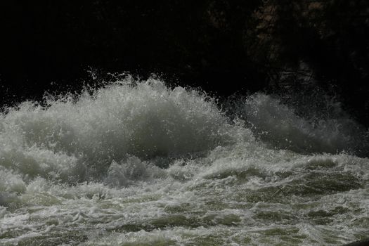 Water Slashes at Dam