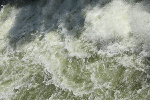 Water Slashes at Dam
