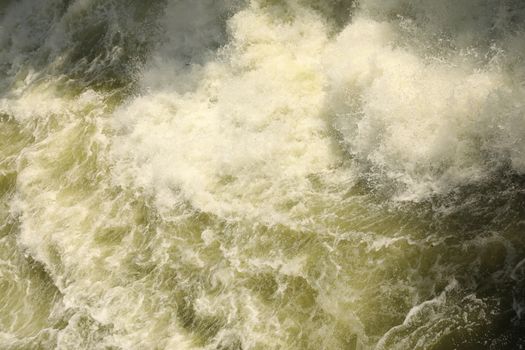 Water Slashes at Dam