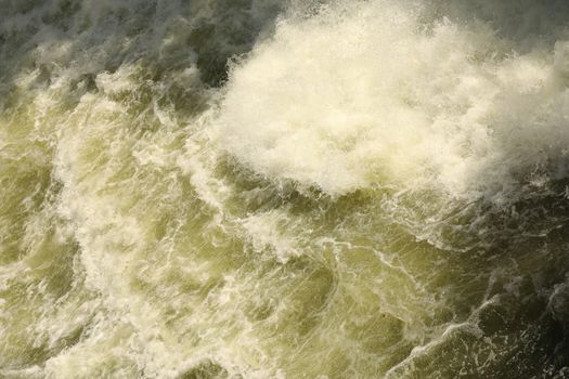 Water Slashes at Dam