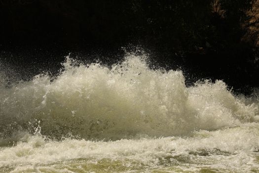 Water Slashes at Dam