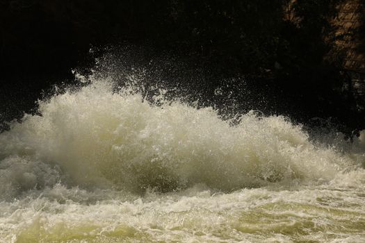 Water Slashes at Dam