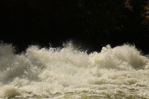 Water Slashes at Dam