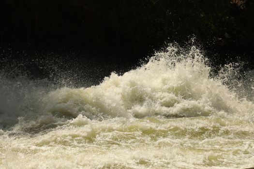 Water Slashes at Dam