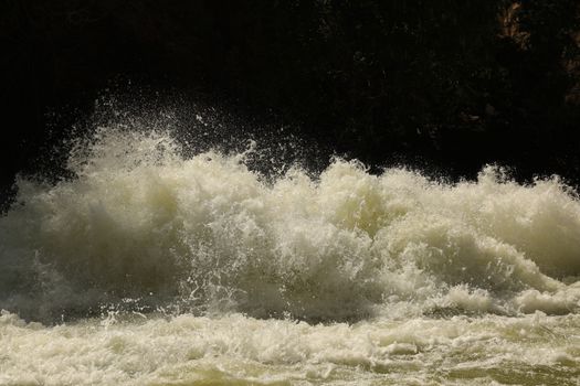 Water Slashes at Dam