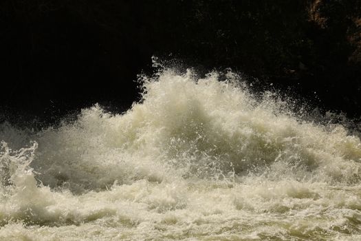 Water Slashes at Dam