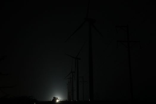 windmill rotating in Farm
