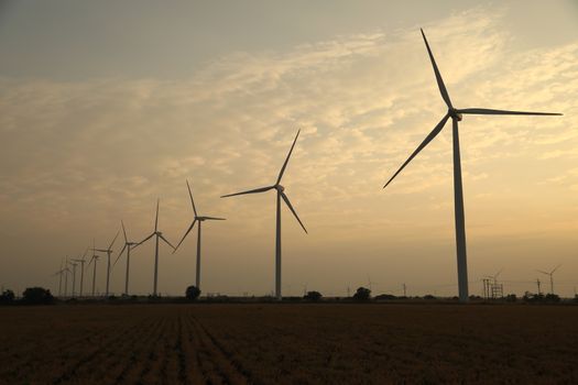 windmill rotating in Farm