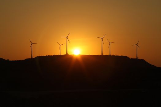 windmill rotating in Farm