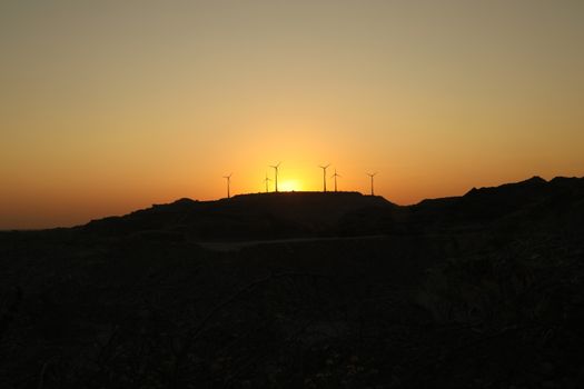 windmill rotating in Farm