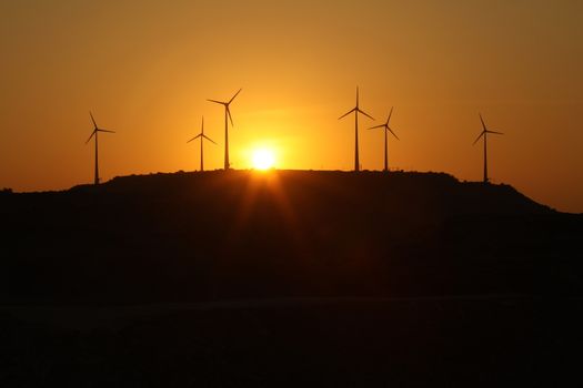 windmill rotating in Farm