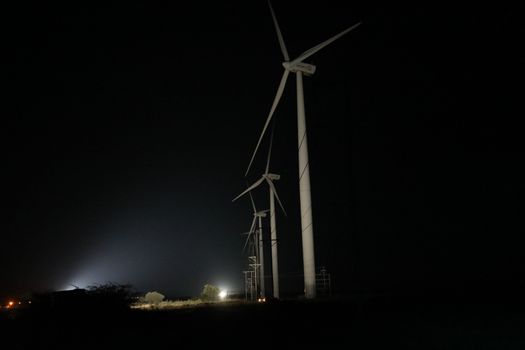 windmill rotating in Farm