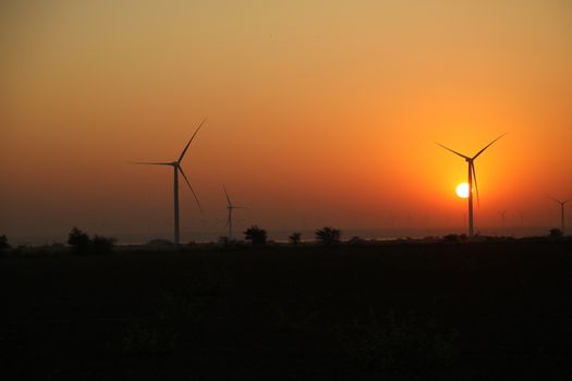 Dancer silhouette in a Fields