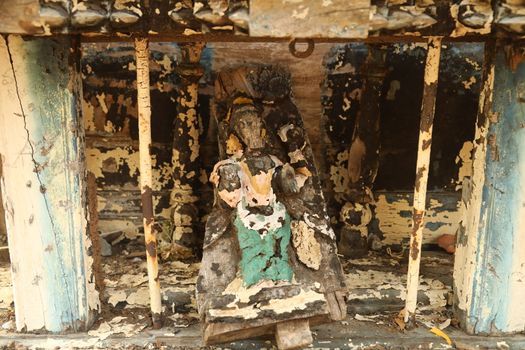 Hindu God Statue in a Temple