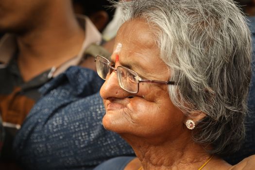 Indian Old women closeup