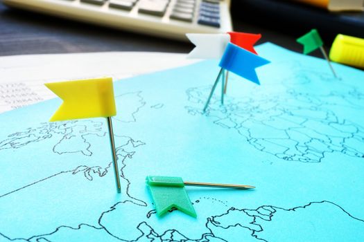 Globalization and global world. International business.