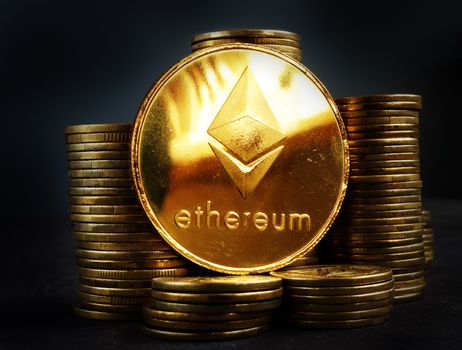 Ethereum ETH crypto coin. Trading and mining.