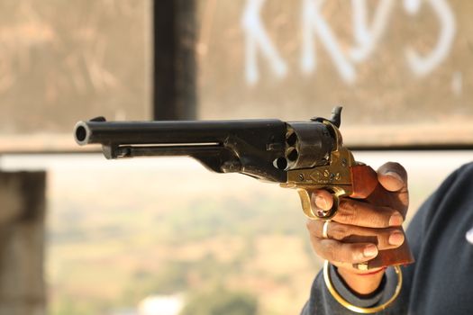 Revolver close up