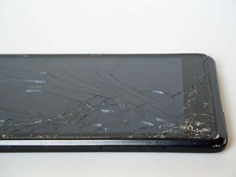 broken glass display of smart phone