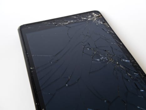 broken glass display of smart phone