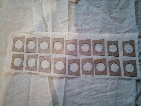 Create and cut out the acoustic design elements of the speaker. PAS for the speaker. Cardboard and cloth.