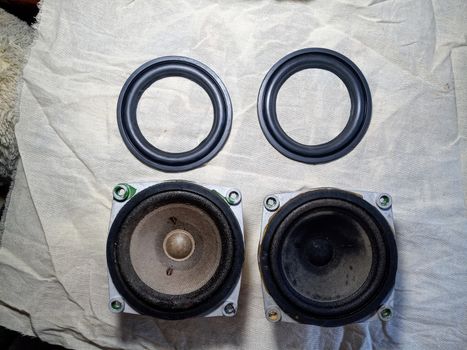 Medium-frequency speakers 20gds-3. Soviet vintage acoustics, elements of a music column.