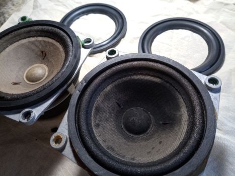 Medium-frequency speakers 20gds-3. Soviet vintage acoustics, elements of a music column.