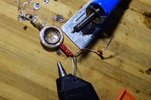 Speaker repair, disassembled speaker. High-frequency speaker 6GDV-7-16 on a white background. A component of a three-way speaker system.