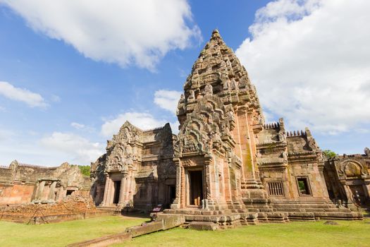 Prasat Hin Phanom Rung or Phanom Rung Stone Castle is a Khmer temple complex set on the rim of an extinct volcano at 402 metres (1,319 ft) elevation, in Buriram Province, Thailand.