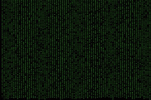 green matrix background computer generated