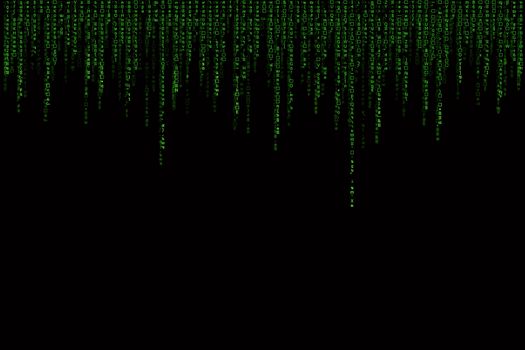 green matrix background computer generated