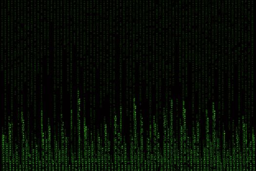 green matrix background computer generated